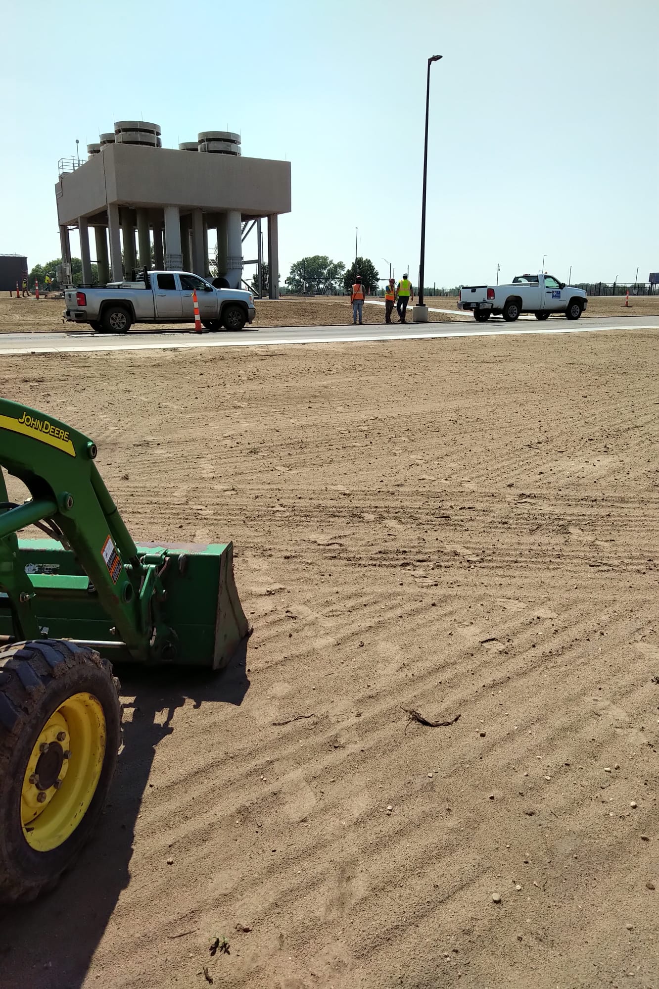 Dirt grading and preparation